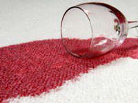 Red Wine stains on your Rug